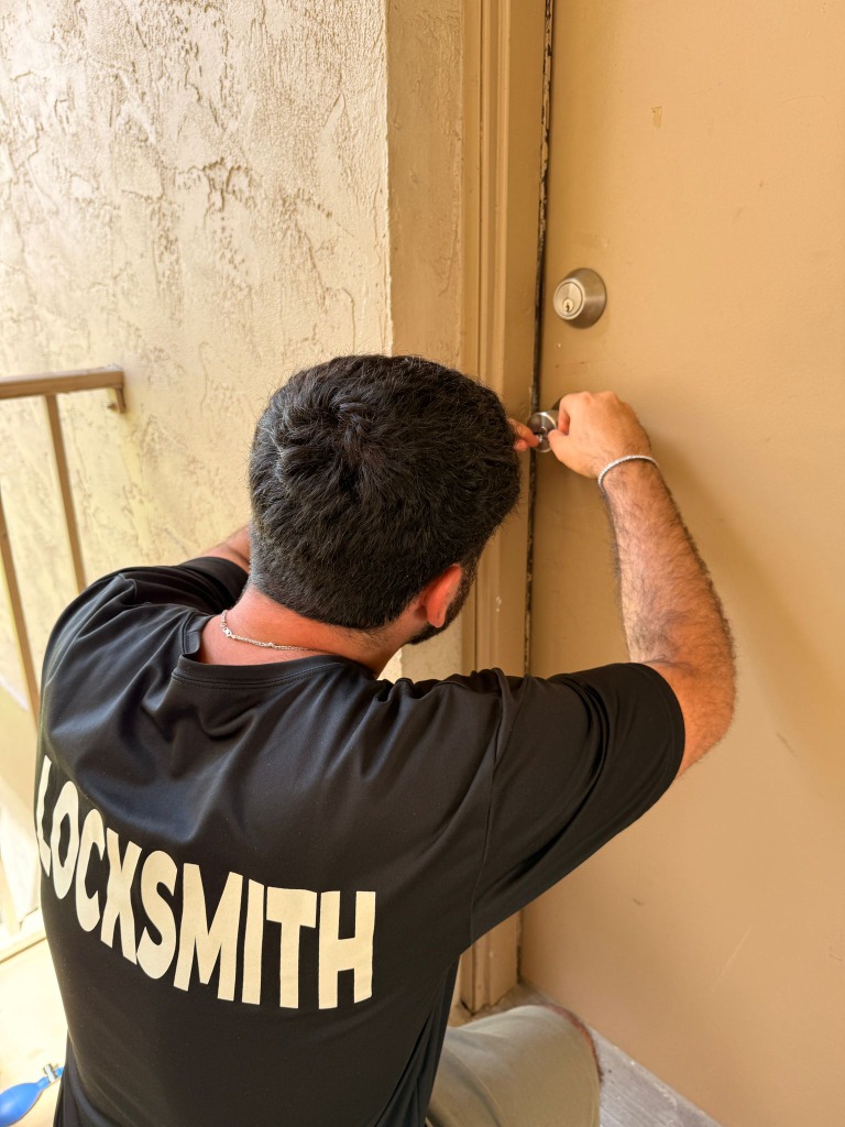 Locksmith at door
