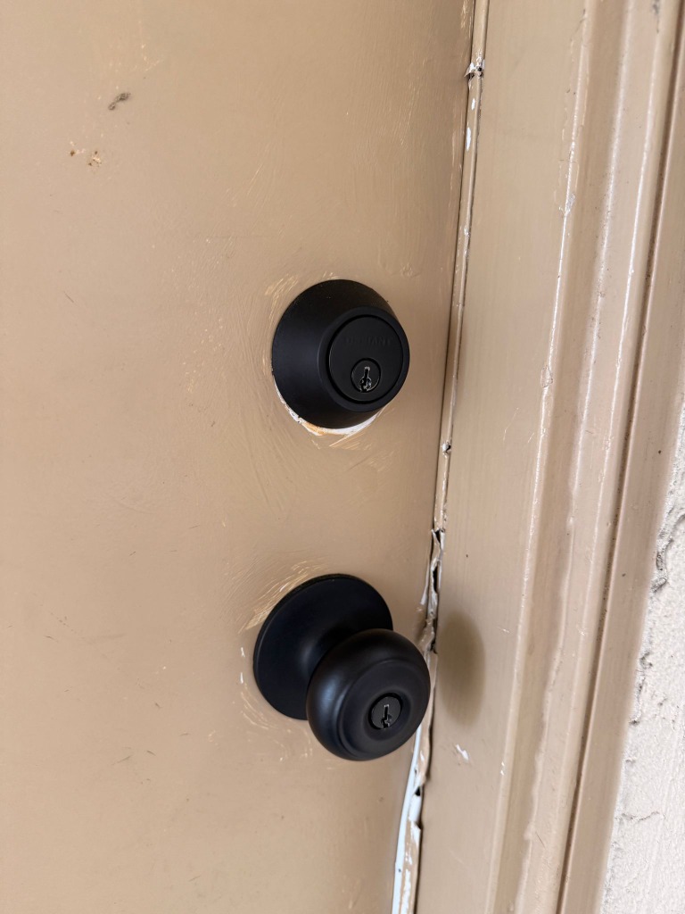 New installed deadbolt